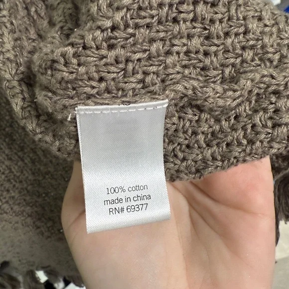 Sonoma Open-Front Cardigan with Fringe Tassels - Picture 6 of 6